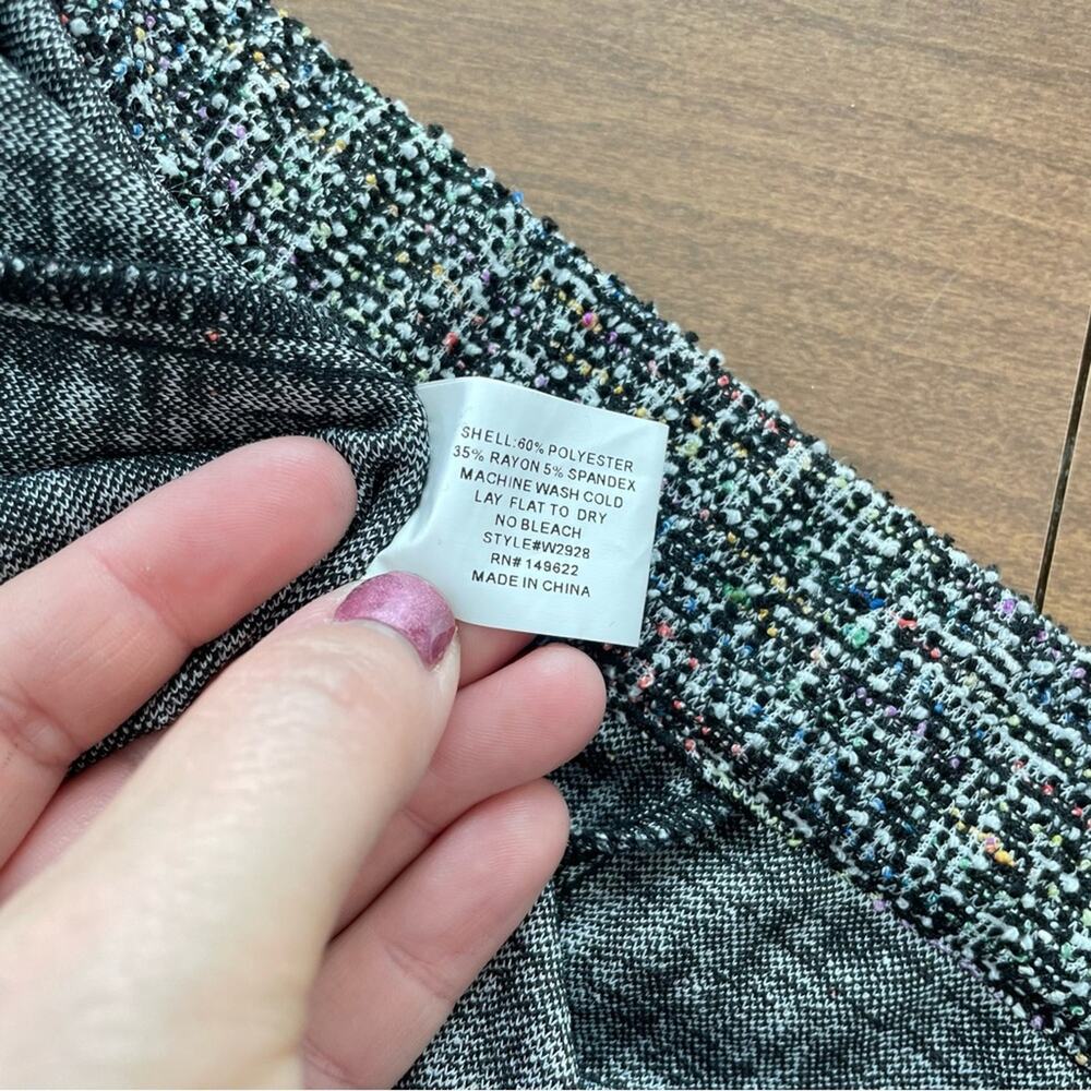 Walter Baker | NWT Women’s Skinny Legging Tweed Professional Pant Dress Rainbow - Picture 9 of 9